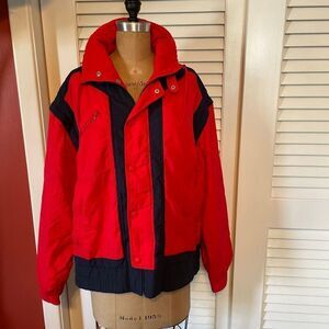 FILA | red & navy vintage snow jacket US SIZE 38